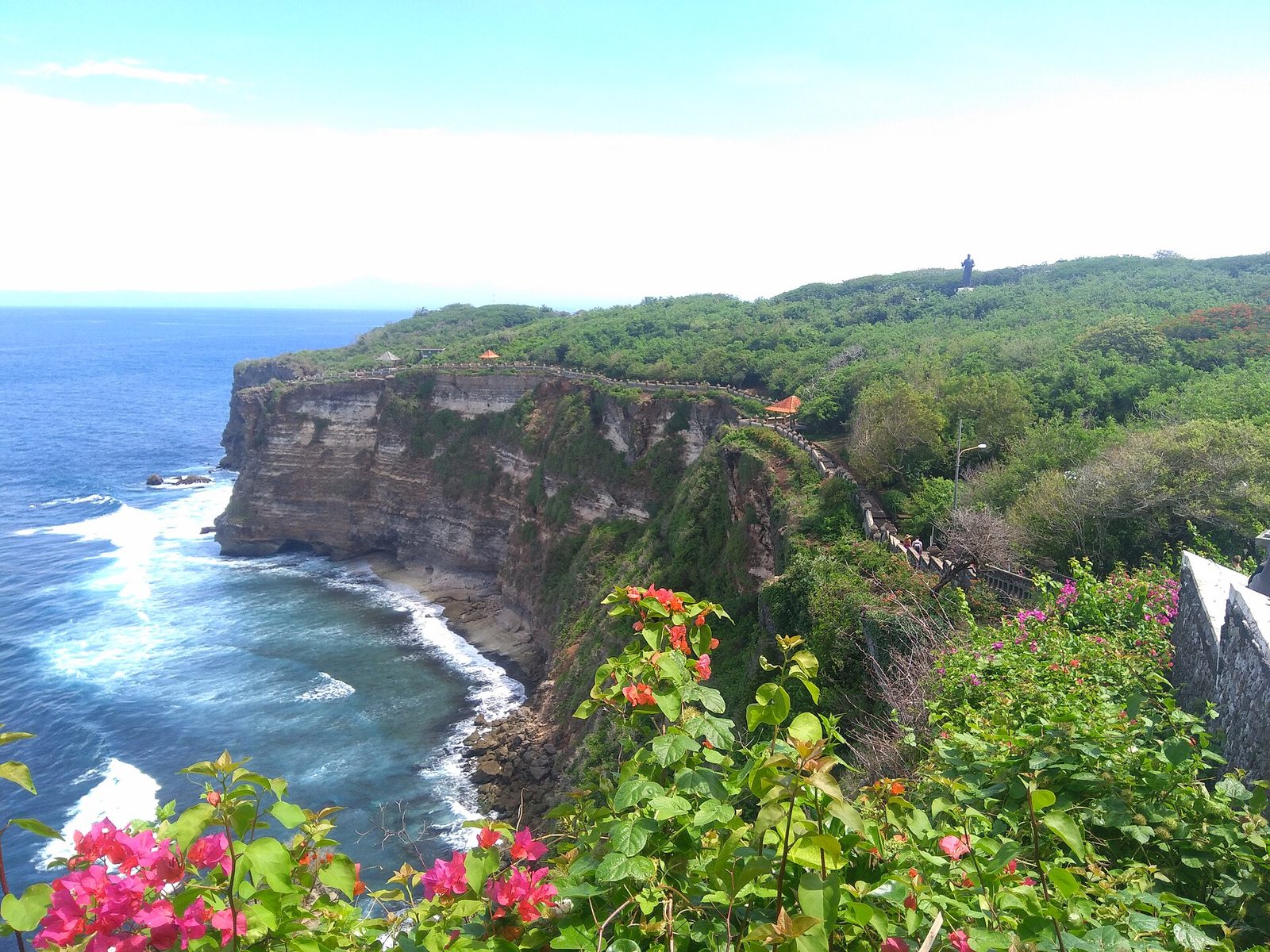Limestone cliffs and surf at Uluwatu on the Bukit Peninsula