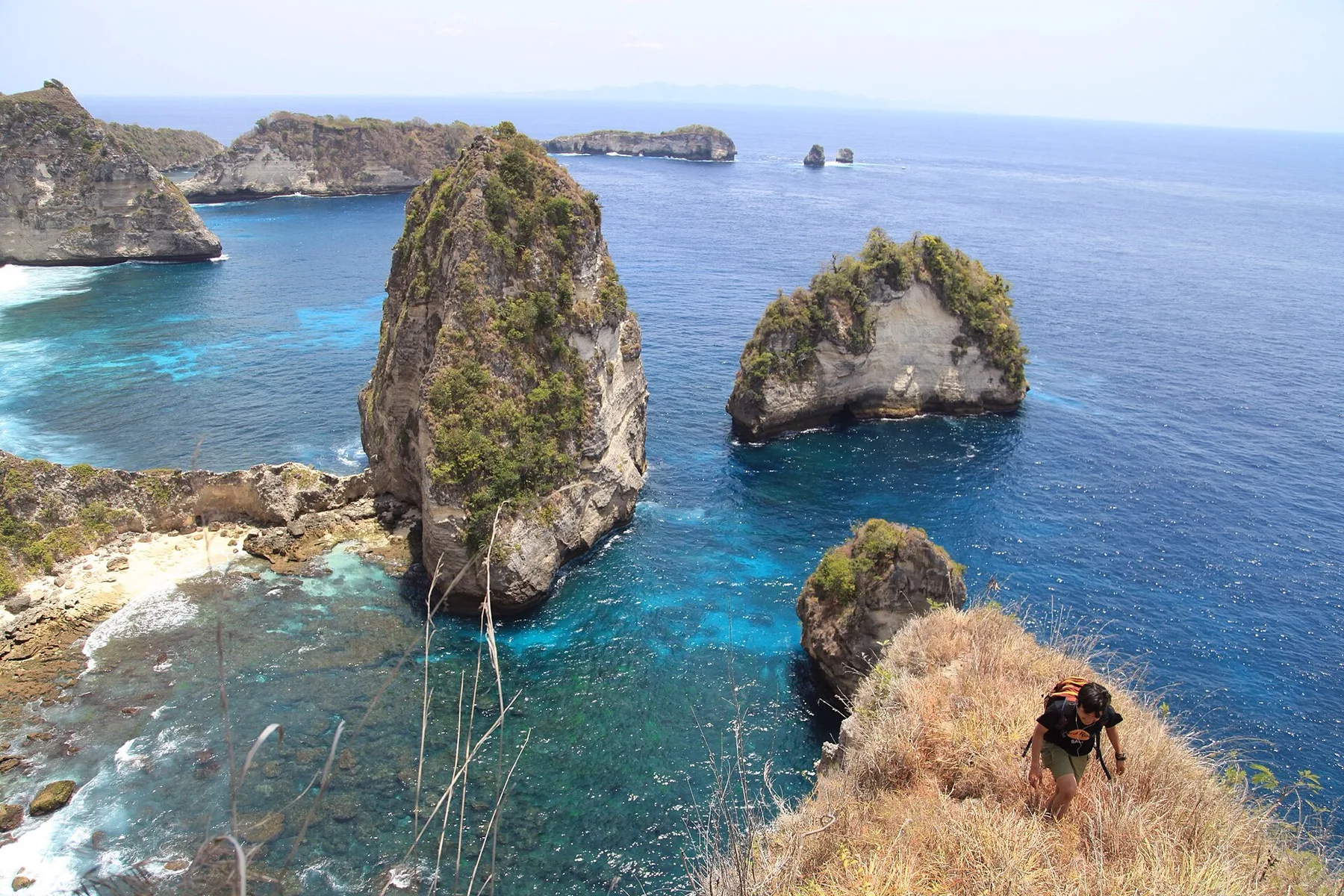 Atuh Beach and its limestone coastline in east Nusa Penida